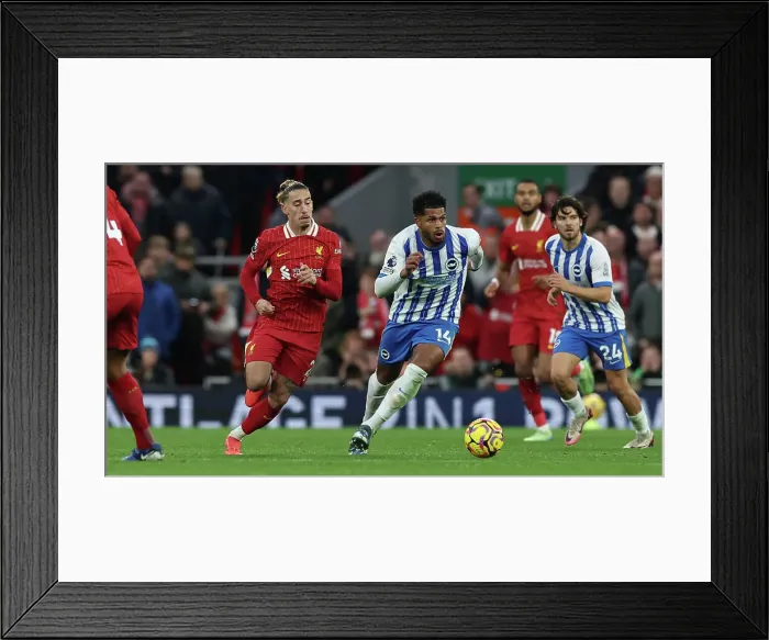 Framed Print : Liverpool v Brighton and Hove Albion Premier League DDMMMYY Framed Print : Liverpool v Brighton and Hove Albion Premier League DDMMMYY