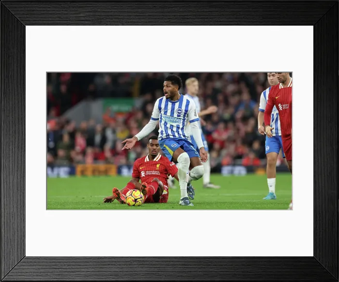 Framed Print : Liverpool v Brighton and Hove Albion Premier League DDMMMYY Framed Print : Liverpool v Brighton and Hove Albion Premier League DDMMMYY