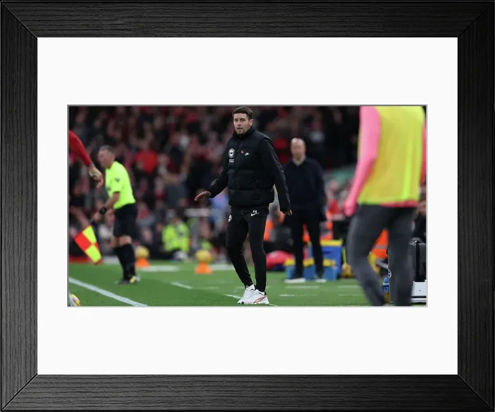 Framed Print : Liverpool v Brighton and Hove Albion Premier League DDMMMYY Framed Print : Liverpool v Brighton and Hove Albion Premier League DDMMMYY