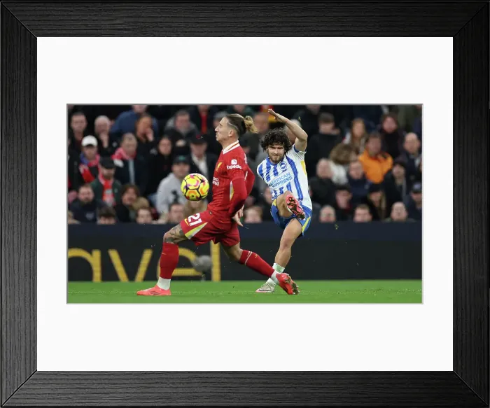 Framed Print : Liverpool v Brighton and Hove Albion Premier League DDMMMYY Framed Print : Liverpool v Brighton and Hove Albion Premier League DDMMMYY