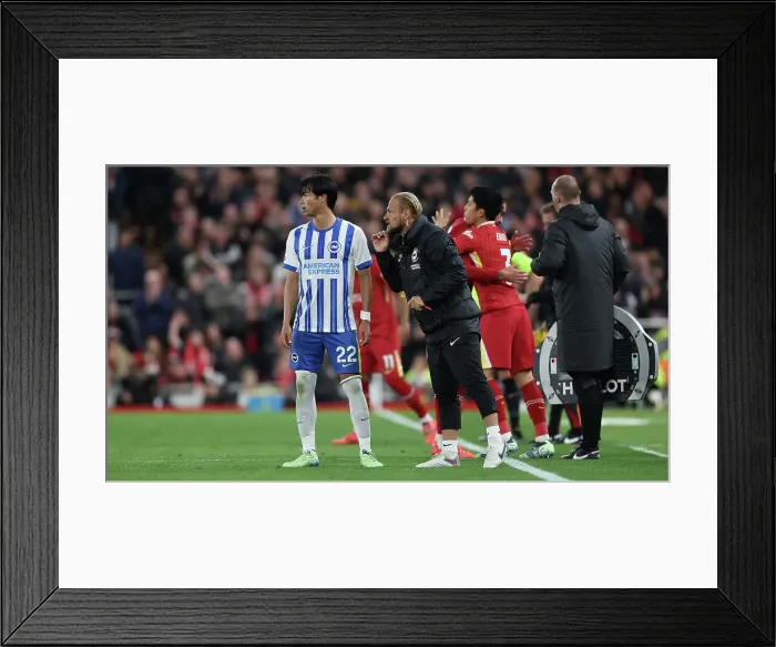 Framed Print : Liverpool v Brighton and Hove Albion Premier League DDMMMYY Framed Print : Liverpool v Brighton and Hove Albion Premier League DDMMMYY