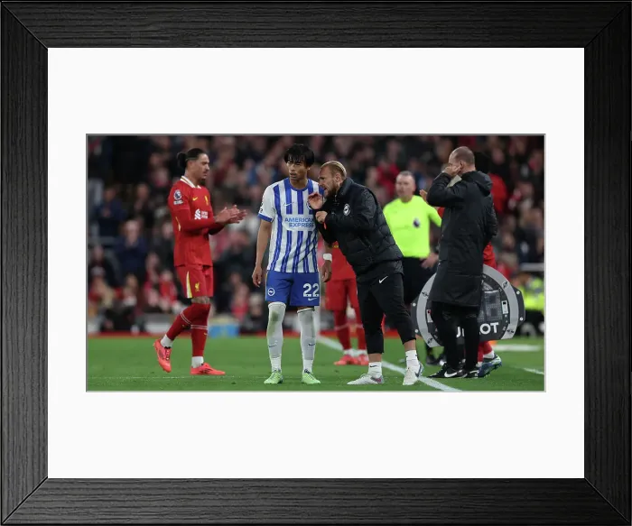 Framed Print : Liverpool v Brighton and Hove Albion Premier League DDMMMYY Framed Print : Liverpool v Brighton and Hove Albion Premier League DDMMMYY