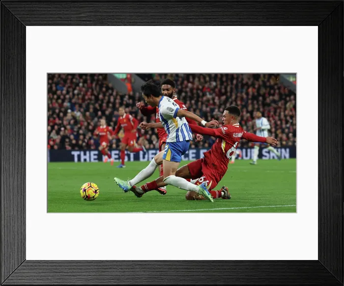 Framed Print : Liverpool v Brighton and Hove Albion Premier League DDMMMYY Framed Print : Liverpool v Brighton and Hove Albion Premier League DDMMMYY