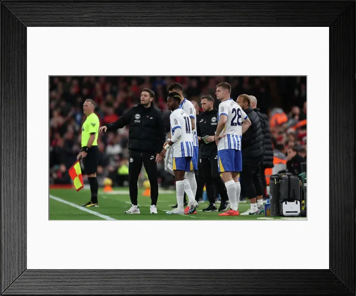 Framed Print : Liverpool v Brighton and Hove Albion Premier League DDMMMYY Framed Print : Liverpool v Brighton and Hove Albion Premier League DDMMMYY
