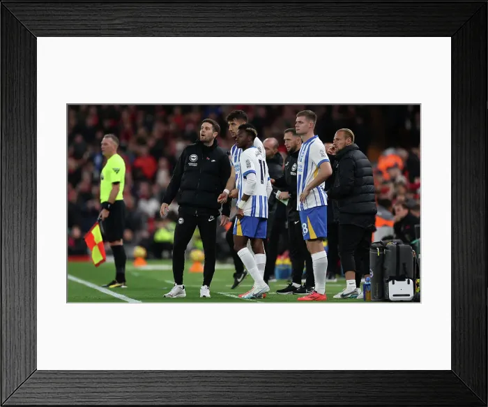 Framed Print : Liverpool v Brighton and Hove Albion Premier League DDMMMYY Framed Print : Liverpool v Brighton and Hove Albion Premier League DDMMMYY
