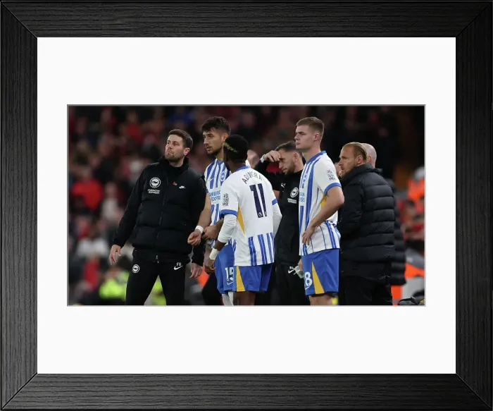 Framed Print : Liverpool v Brighton and Hove Albion Premier League DDMMMYY Framed Print : Liverpool v Brighton and Hove Albion Premier League DDMMMYY