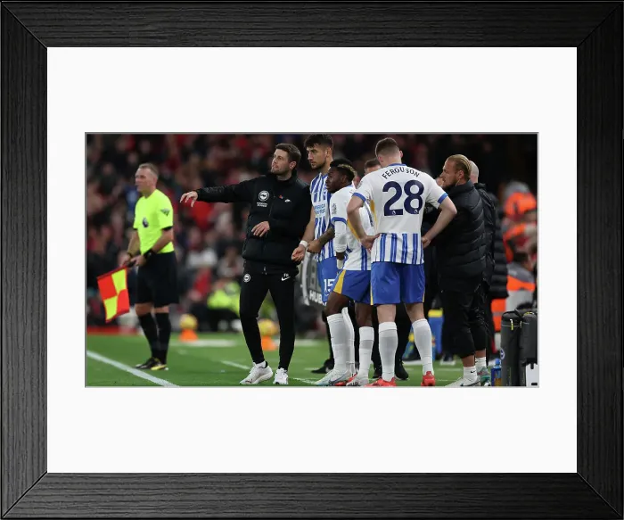 Framed Print : Liverpool v Brighton and Hove Albion Premier League DDMMMYY Framed Print : Liverpool v Brighton and Hove Albion Premier League DDMMMYY