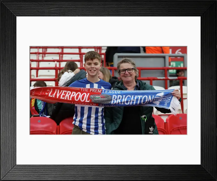 Framed Print : Liverpool v Brighton and Hove Albion Premier League DDMMMYY Framed Print : Liverpool v Brighton and Hove Albion Premier League DDMMMYY