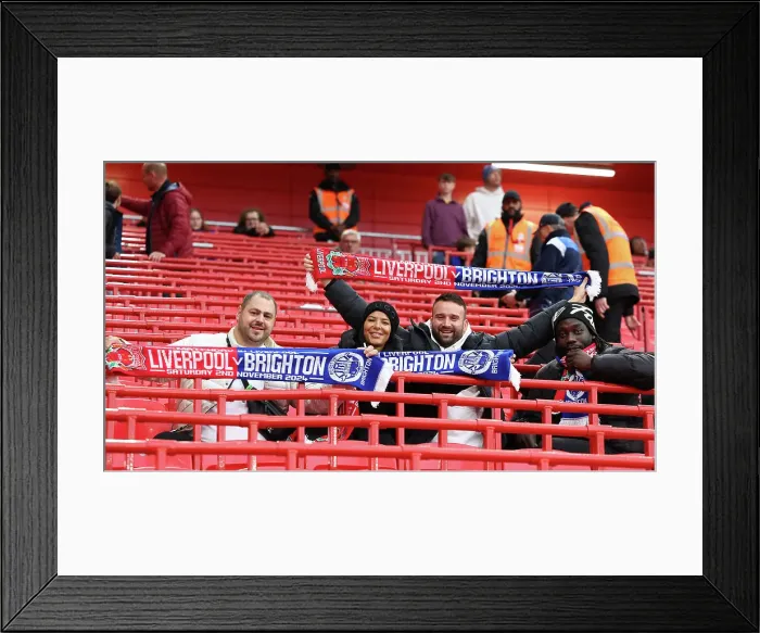 Framed Print : Liverpool v Brighton and Hove Albion Premier League DDMMMYY Framed Print : Liverpool v Brighton and Hove Albion Premier League DDMMMYY