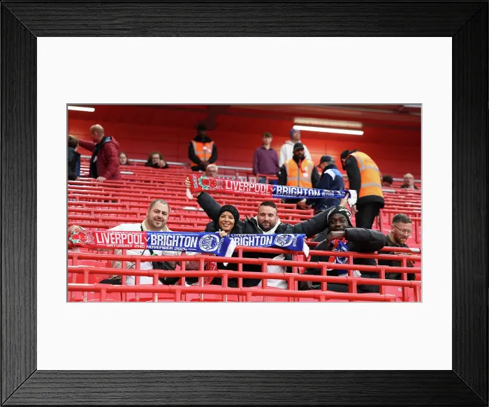 Framed Print : Liverpool v Brighton and Hove Albion Premier League DDMMMYY Framed Print : Liverpool v Brighton and Hove Albion Premier League DDMMMYY