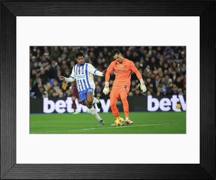 Framed Print : Brighton and Hove Albion v Manchester City Premier League 09NOV24