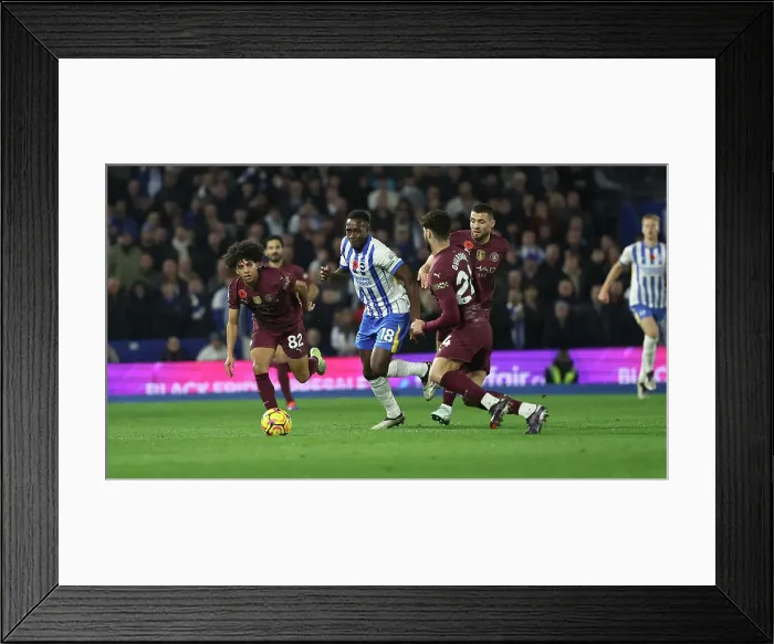 Framed Print : Brighton and Hove Albion v Manchester City Premier League 09NOV24 Framed Print : Brighton and Hove Albion v Manchester City Premier League 09NOV24