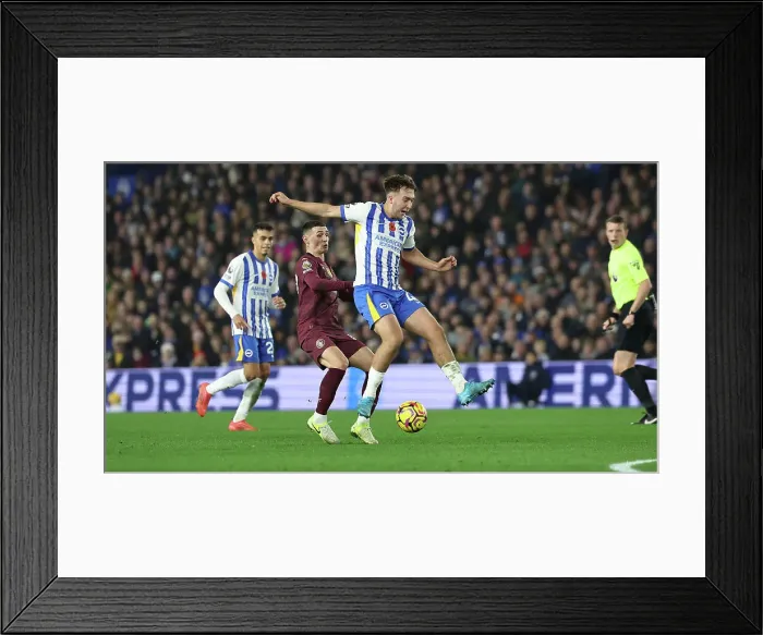 Framed Print : Brighton and Hove Albion v Manchester City Premier League 09NOV24 Framed Print : Brighton and Hove Albion v Manchester City Premier League 09NOV24