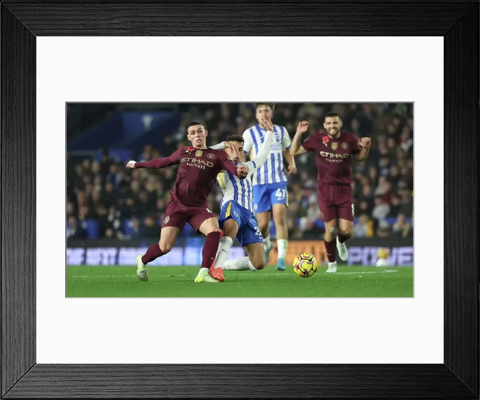 Framed Print : Brighton and Hove Albion v Manchester City Premier League 09NOV24 Framed Print : Brighton and Hove Albion v Manchester City Premier League 09NOV24