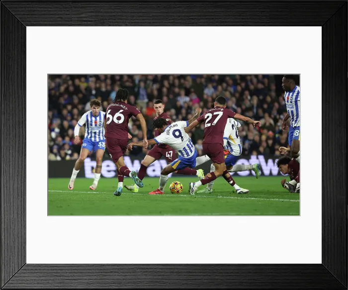 Framed Print : Brighton and Hove Albion v Manchester City Premier League 09NOV24 Framed Print : Brighton and Hove Albion v Manchester City Premier League 09NOV24