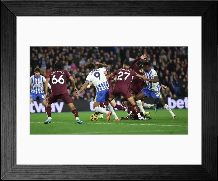 Framed Print : Brighton and Hove Albion v Manchester City Premier League 09NOV24 Framed Print : Brighton and Hove Albion v Manchester City Premier League 09NOV24