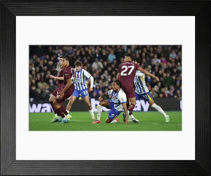 Framed Print : Brighton and Hove Albion v Manchester City Premier League 09NOV24 Framed Print : Brighton and Hove Albion v Manchester City Premier League 09NOV24