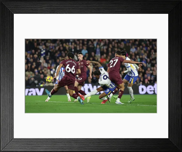 Framed Print : Brighton and Hove Albion v Manchester City Premier League 09NOV24 Framed Print : Brighton and Hove Albion v Manchester City Premier League 09NOV24