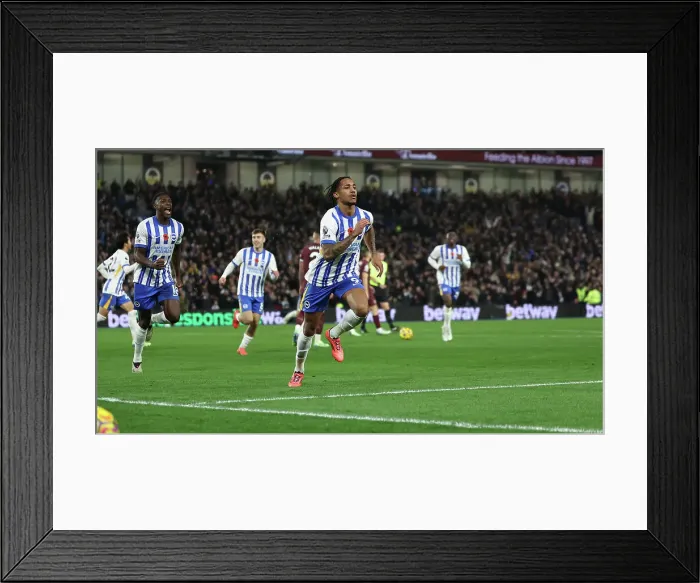 Framed Print : Brighton and Hove Albion v Manchester City Premier League 09NOV24 Framed Print : Brighton and Hove Albion v Manchester City Premier League 09NOV24