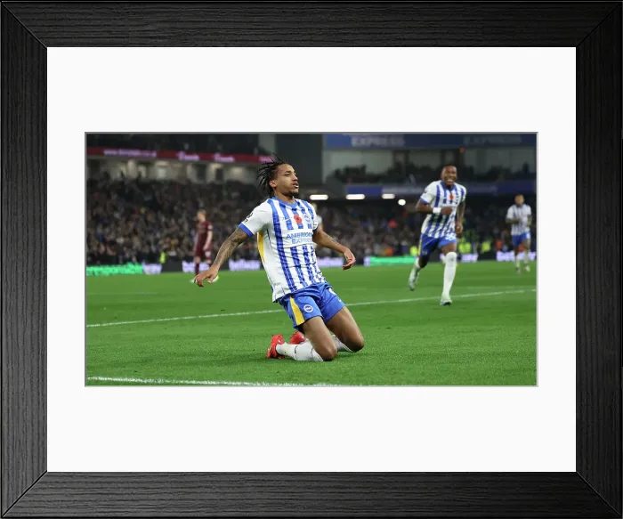 Framed Print : Brighton and Hove Albion v Manchester City Premier League 09NOV24 Framed Print : Brighton and Hove Albion v Manchester City Premier League 09NOV24