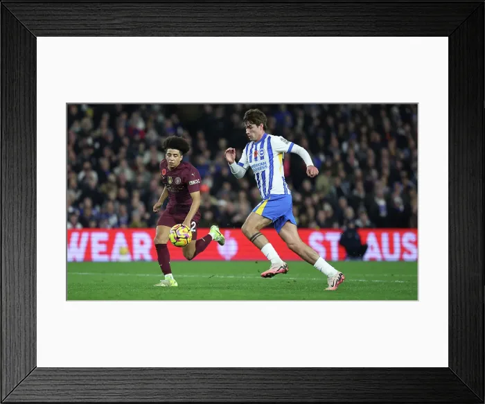 Framed Print : Brighton and Hove Albion v Manchester City Premier League 09NOV24 Framed Print : Brighton and Hove Albion v Manchester City Premier League 09NOV24