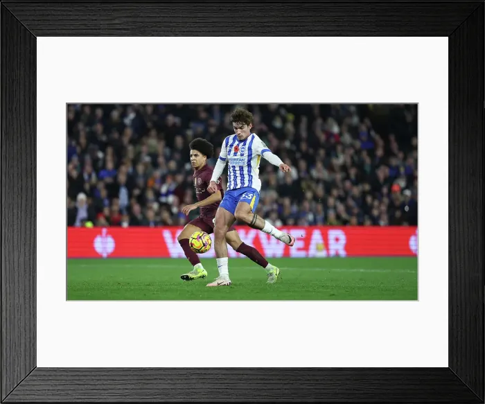 Framed Print : Brighton and Hove Albion v Manchester City Premier League 09NOV24 Framed Print : Brighton and Hove Albion v Manchester City Premier League 09NOV24