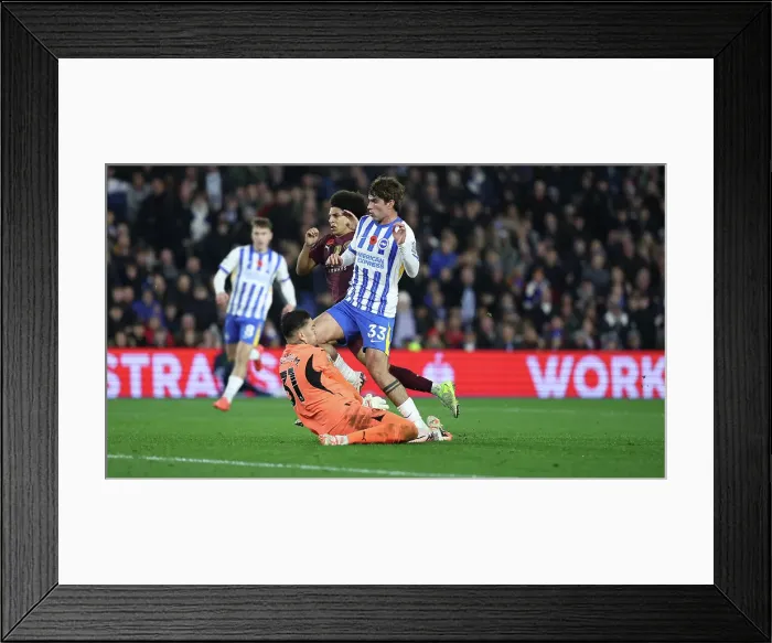 Framed Print : Brighton and Hove Albion v Manchester City Premier League 09NOV24 Framed Print : Brighton and Hove Albion v Manchester City Premier League 09NOV24