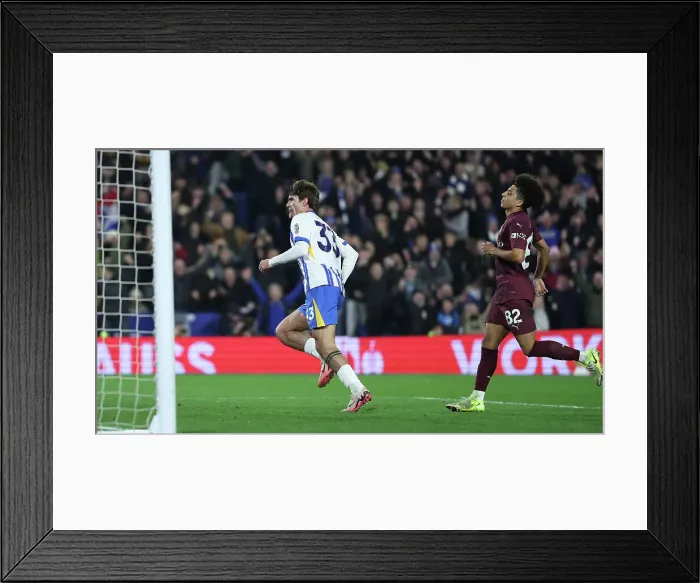 Framed Print : Brighton and Hove Albion v Manchester City Premier League 09NOV24 Framed Print : Brighton and Hove Albion v Manchester City Premier League 09NOV24