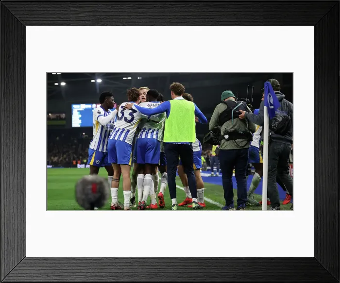 Framed Print : Brighton and Hove Albion v Manchester City Premier League 09NOV24 Framed Print : Brighton and Hove Albion v Manchester City Premier League 09NOV24