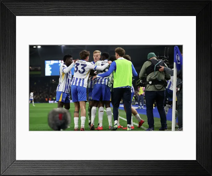 Framed Print : Brighton and Hove Albion v Manchester City Premier League 09NOV24 Framed Print : Brighton and Hove Albion v Manchester City Premier League 09NOV24