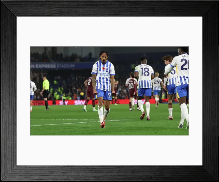 Framed Print : Brighton and Hove Albion v Manchester City Premier League 09NOV24 Framed Print : Brighton and Hove Albion v Manchester City Premier League 09NOV24
