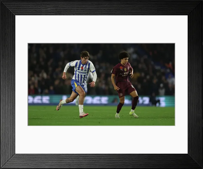 Framed Print : Brighton and Hove Albion v Manchester City Premier League 09NOV24 Framed Print : Brighton and Hove Albion v Manchester City Premier League 09NOV24