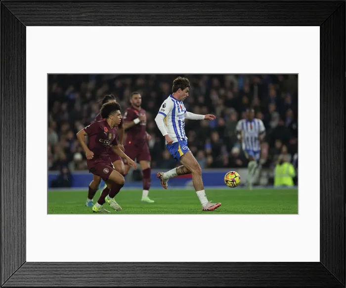 Framed Print : Brighton and Hove Albion v Manchester City Premier League 09NOV24 Framed Print : Brighton and Hove Albion v Manchester City Premier League 09NOV24