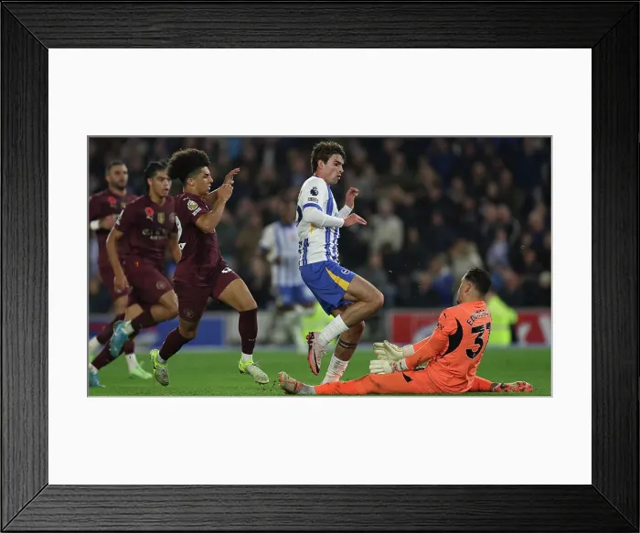 Framed Print : Brighton and Hove Albion v Manchester City Premier League 09NOV24 Framed Print : Brighton and Hove Albion v Manchester City Premier League 09NOV24