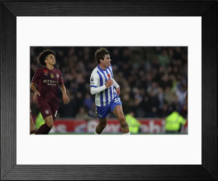 Framed Print : Brighton and Hove Albion v Manchester City Premier League 09NOV24 Framed Print : Brighton and Hove Albion v Manchester City Premier League 09NOV24