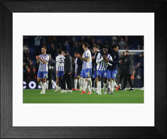 Framed Print : Brighton and Hove Albion v Manchester City Premier League 09NOV24 Framed Print : Brighton and Hove Albion v Manchester City Premier League 09NOV24