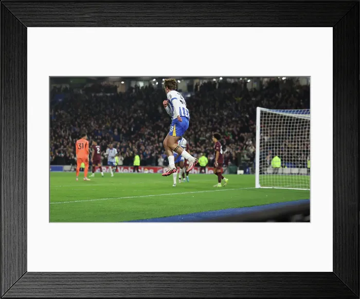 Framed Print : Brighton and Hove Albion v Manchester City Premier League 09NOV24 Framed Print : Brighton and Hove Albion v Manchester City Premier League 09NOV24