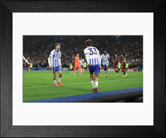 Framed Print : Brighton and Hove Albion v Manchester City Premier League 09NOV24 Framed Print : Brighton and Hove Albion v Manchester City Premier League 09NOV24
