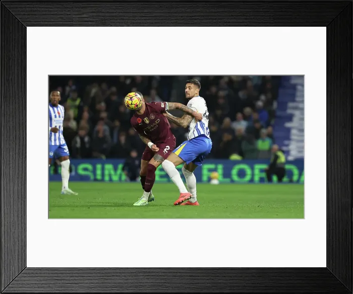 Framed Print : Brighton and Hove Albion v Manchester City Premier League 09NOV24 Framed Print : Brighton and Hove Albion v Manchester City Premier League 09NOV24