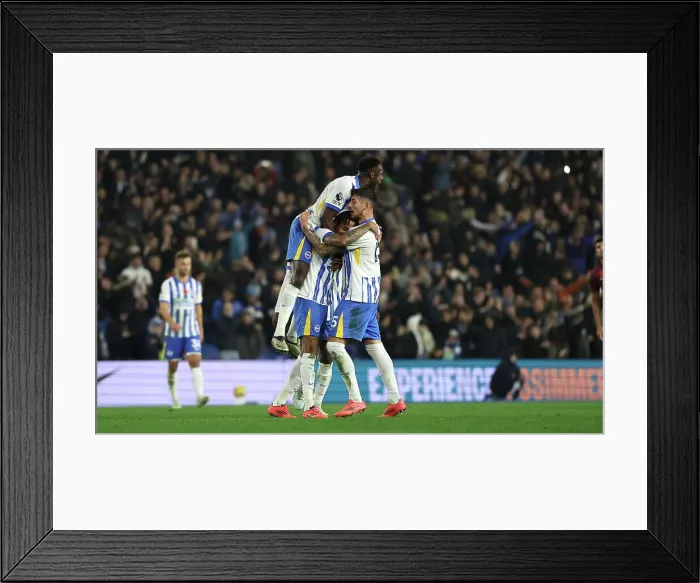 Framed Print : Brighton and Hove Albion v Manchester City Premier League 09NOV24 Framed Print : Brighton and Hove Albion v Manchester City Premier League 09NOV24