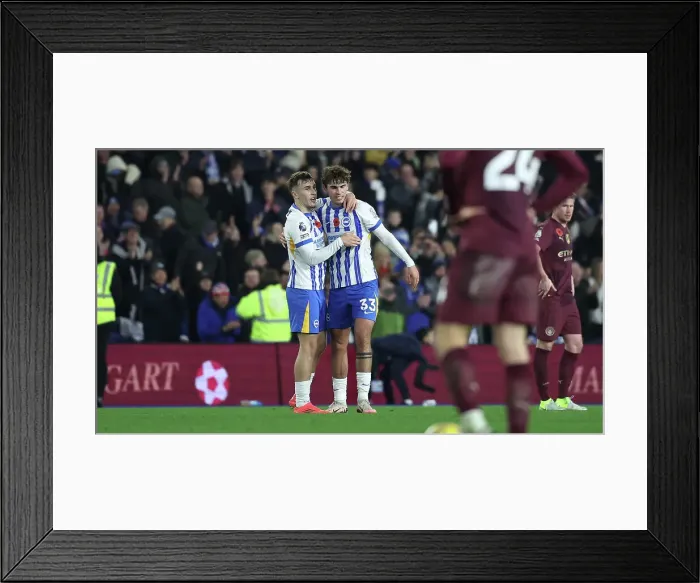 Framed Print : Brighton and Hove Albion v Manchester City Premier League 09NOV24 Framed Print : Brighton and Hove Albion v Manchester City Premier League 09NOV24
