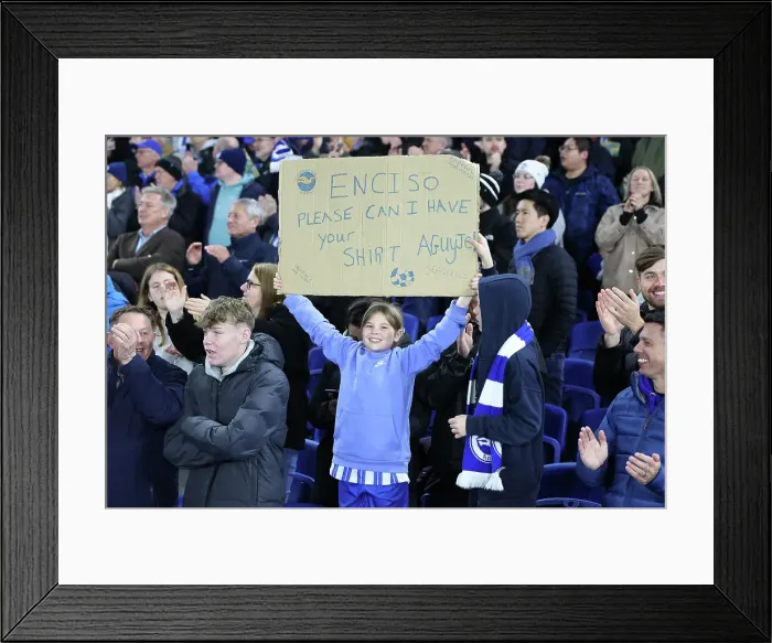 Framed Print : Brighton and Hove Albion v Manchester City Premier League 09NOV24 Framed Print : Brighton and Hove Albion v Manchester City Premier League 09NOV24