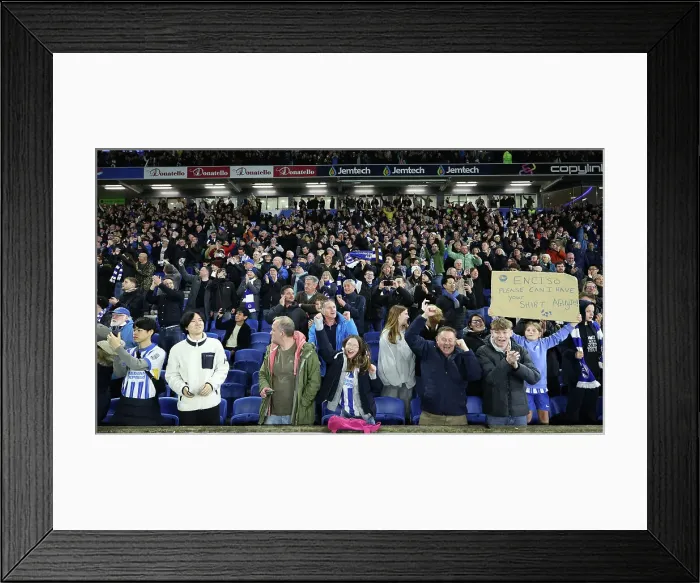 Framed Print : Brighton and Hove Albion v Manchester City Premier League 09NOV24 Framed Print : Brighton and Hove Albion v Manchester City Premier League 09NOV24