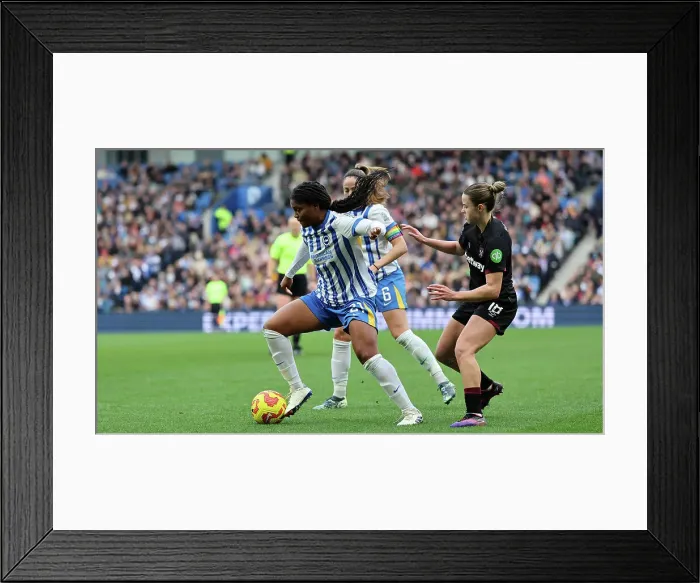 Framed Print : Brighton and Hove Albion Women v West Ham United Women Women's Super League 16NOV24