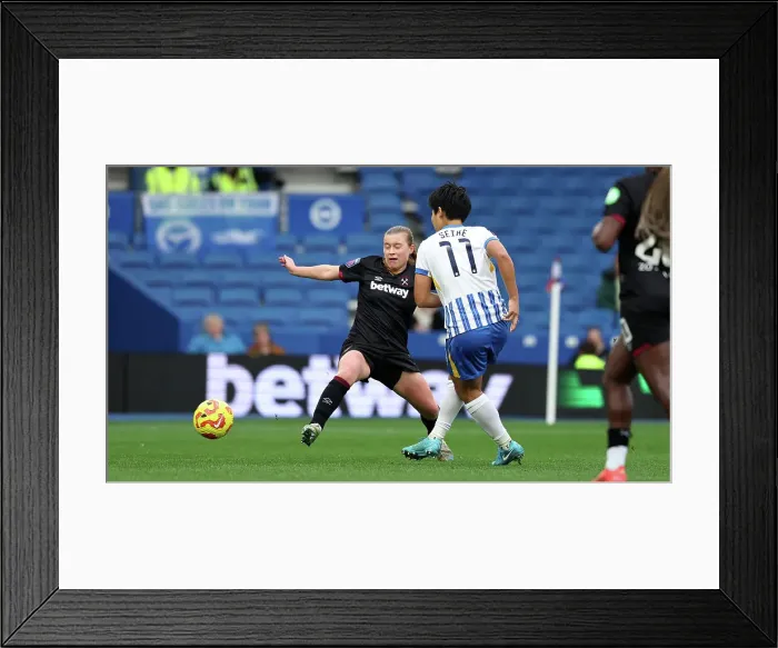 Framed Print : Brighton and Hove Albion Women v West Ham United Women Women's Super League 16NOV24