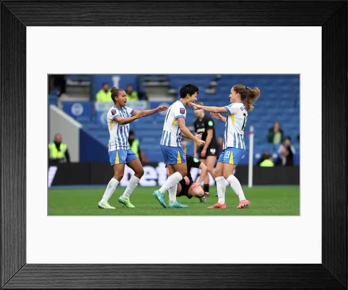 Framed Print : Brighton and Hove Albion Women v West Ham United Women Women's Super League 16NOV24