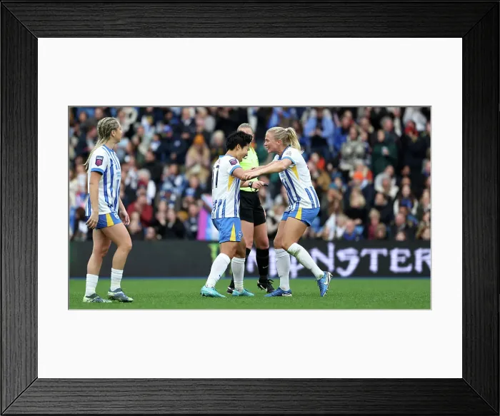 Framed Print : Brighton and Hove Albion Women v West Ham United Women Women's Super League 16NOV24