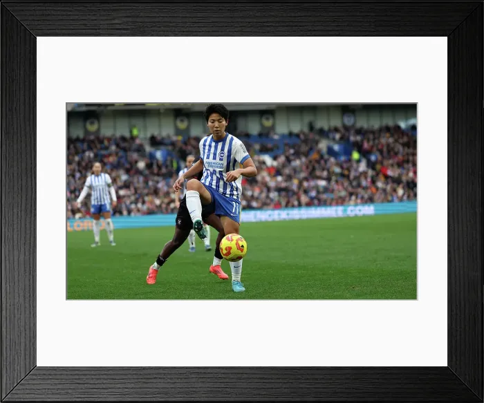 Framed Print : Brighton and Hove Albion Women v West Ham United Women Women's Super League 16NOV24