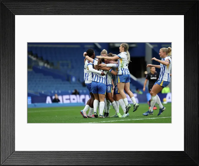 Framed Print : Brighton and Hove Albion Women v West Ham United Women Women's Super League 16NOV24