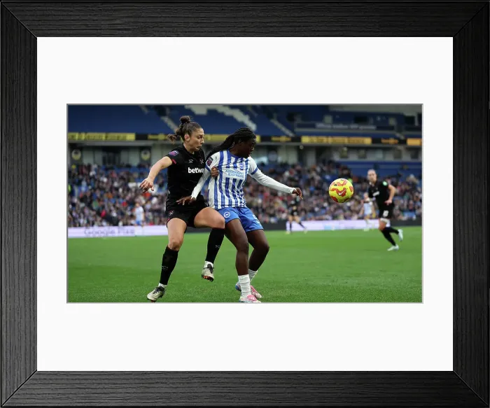 Framed Print : Brighton and Hove Albion Women v West Ham United Women Women's Super League 16NOV24